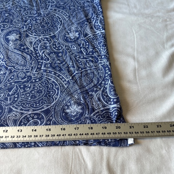 Vintage Peter Millar Crown Soft Abstract Paisley Polo Shirt Short Sleeve Blue M - Picture 12 of 13